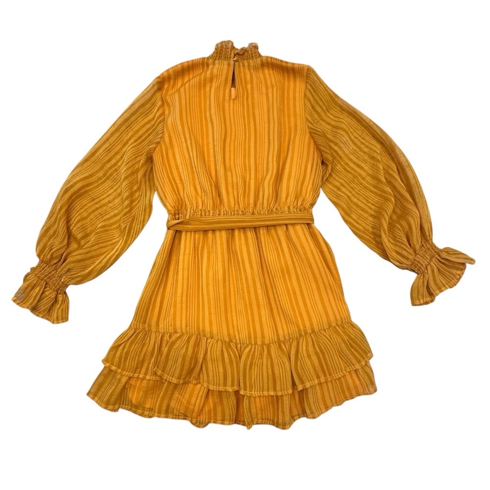 Lulu's Sweetest Memories Marigold Yellow Ruffled Long Sleeve Dress - Picture 4 of 8